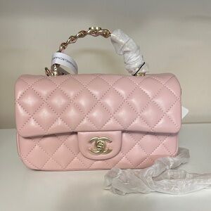 Chanel Pink Quilted Shoulder Bag